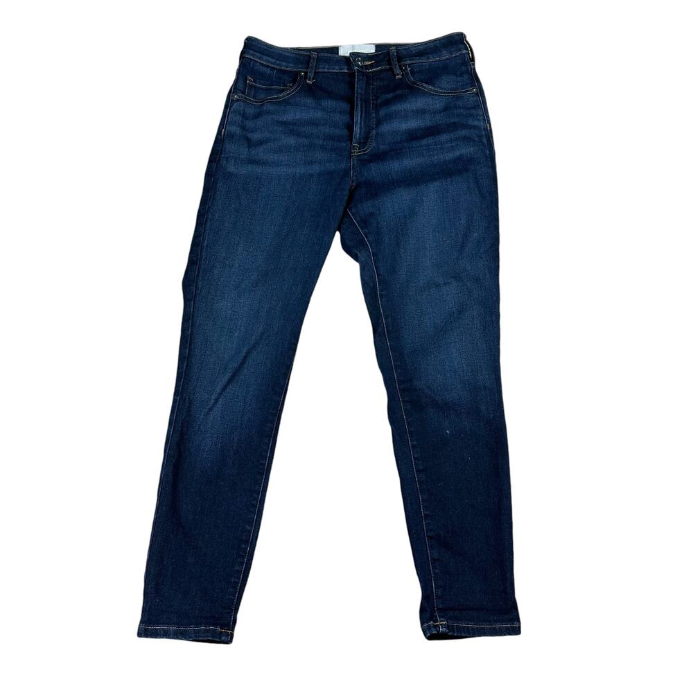 EVERLANE The Curvy High Rise Skinny Cropped Dark‎ Wash Denim Jeans Size 29 Crop